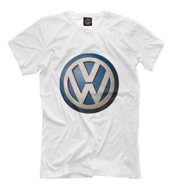 Мужская футболка с изображением Volkswagen цвета Молочно-белый