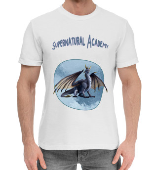 Мужская хлопковая футболка Supernatural academy