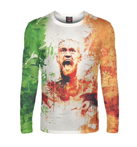 Мужской лонгслив с изображением Конор МакГрегор цвета Белый