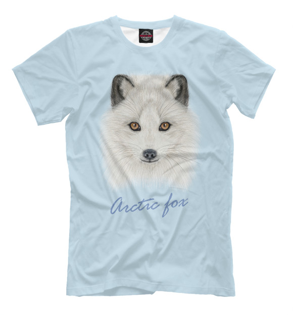 Футболка для мальчиков с изображением Arctic fox цвета Белый