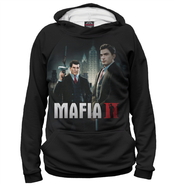 Худи для девочки с изображением Mafia II цвета Белый