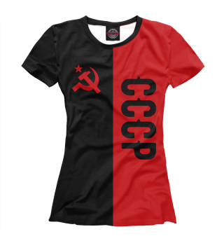 Футболка для девочек СССР Black&Red