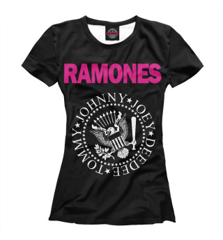 Женская футболка Ramones pink