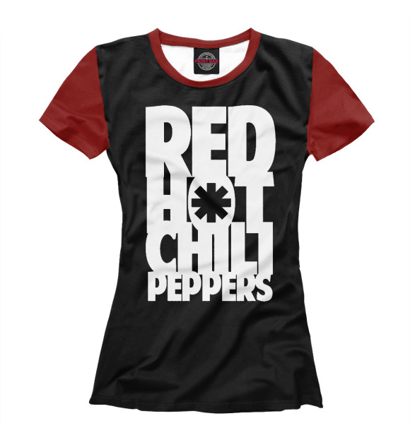 Футболка для девочек с изображением Red Hot Chili Peppers цвета Белый