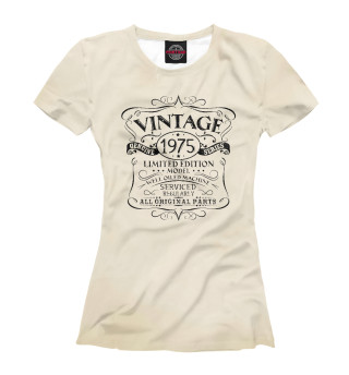 Женская футболка Vintage 1975