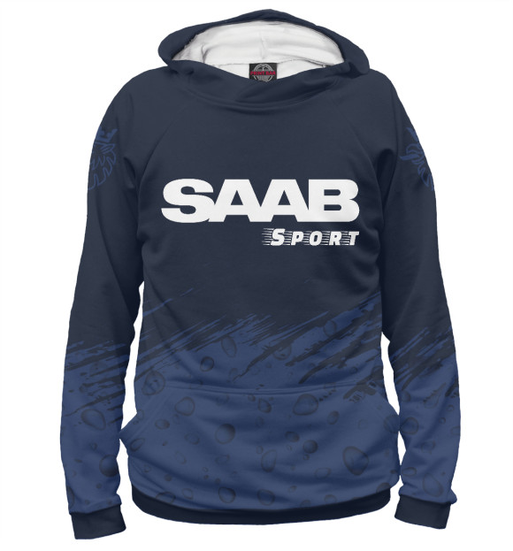 Худи для мальчика с изображением Saab | Sport цвета Белый