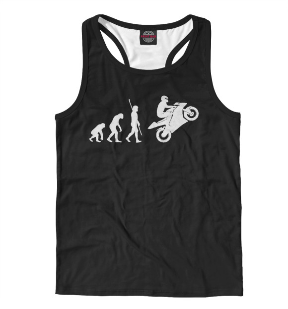 Мужская майка-борцовка с изображением MotoWay цвета Белый