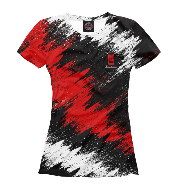 Футболка для девочек с изображением Москвич цвета Белый