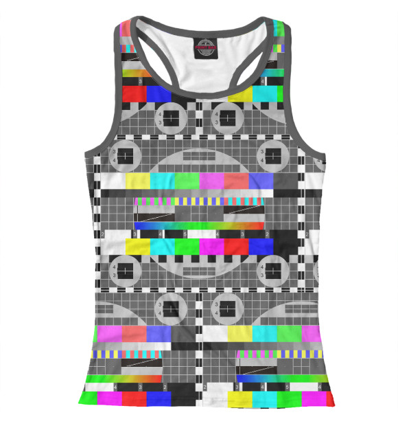 Женская майка-борцовка с изображением Профилактика цвета Белый