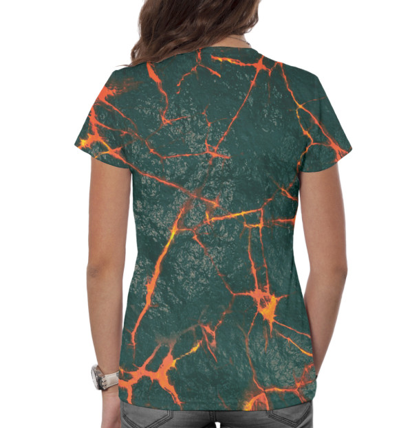 Женская футболка с изображением M-1 Fighter цвета Белый