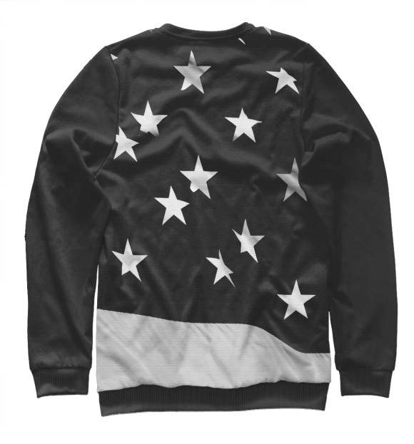 Свитшот для мальчиков с изображением Black flag USA цвета Белый