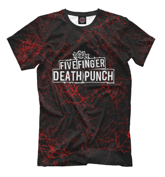 Мужская футболка с изображением Five Finger Death Punch цвета Черный
