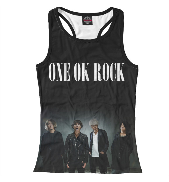 Женская майка-борцовка с изображением ONE OK ROCK цвета Белый