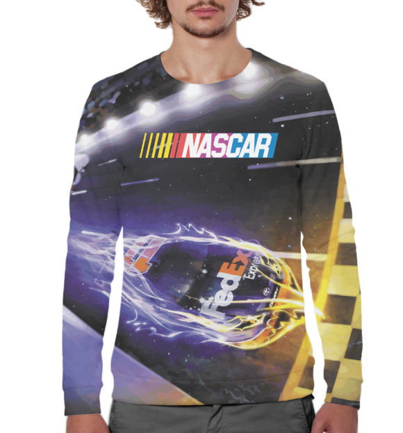 Мужской свитшот с изображением NASCAR цвета Белый