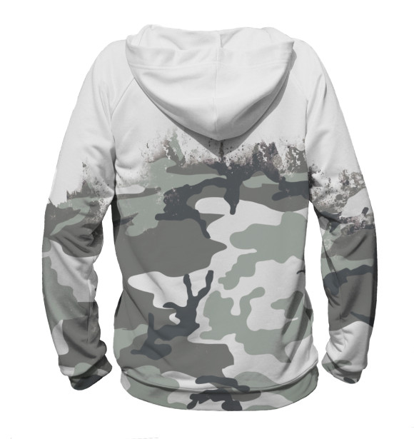 Мужское худи с изображением Баста цвета Белый