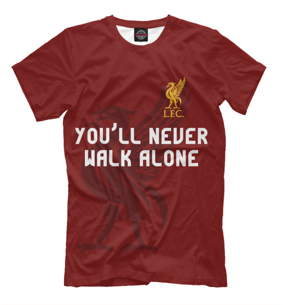 Футболка для мальчиков с изображением You'll Never Walk Alone цвета Белый