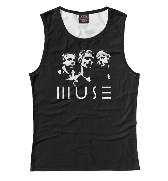 Майка для девочки с изображением Muse цвета Белый