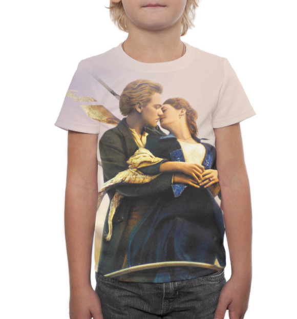 Футболка для мальчиков с изображением Титаник цвета Белый