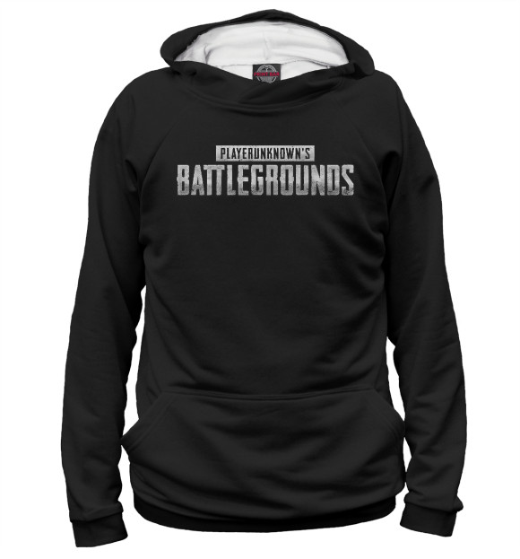 Женское худи с изображением PlayerUnknown's Battlegrounds цвета Белый