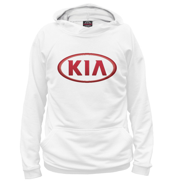 Женское худи с изображением Kia цвета Белый