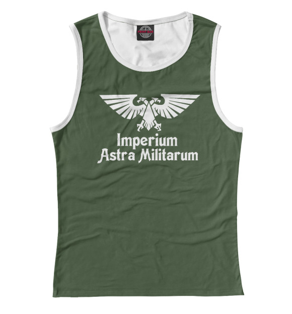 Майка для девочки с изображением Imperium Astra Militarum цвета Белый