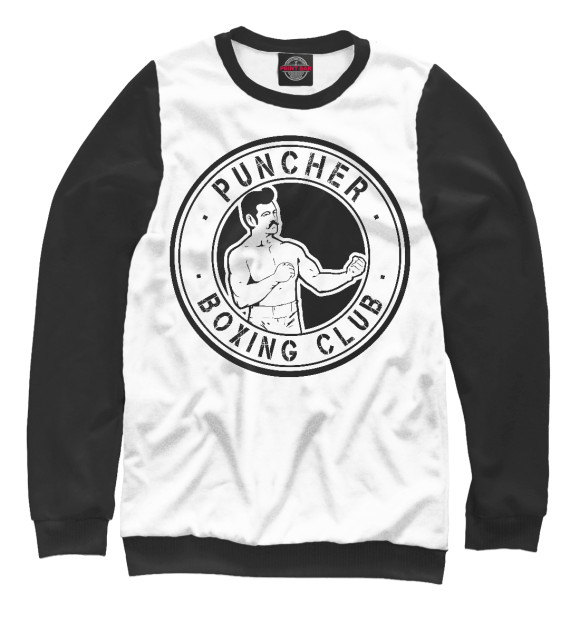 Женский свитшот с изображением Puncher Boxing Club цвета Белый