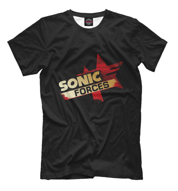 Мужская футболка с изображением Sonic Forces цвета Белый