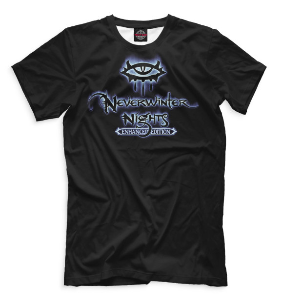 Мужская футболка с изображением Neverwinter Nights цвета Черный