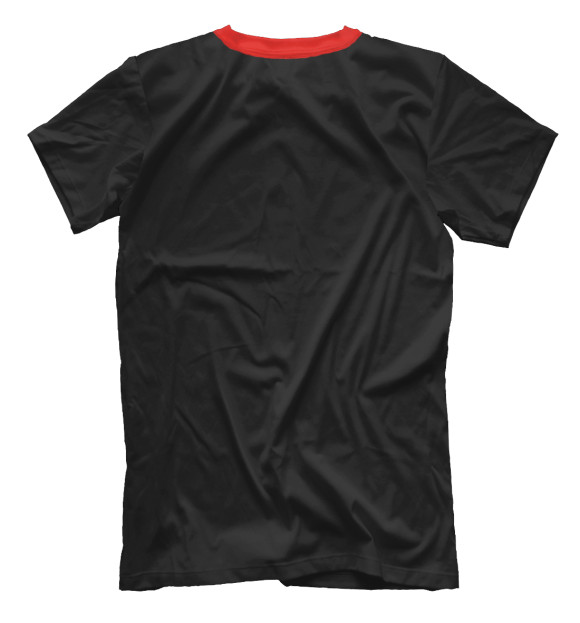Мужская футболка с изображением Evangelion NERV Black style цвета Белый