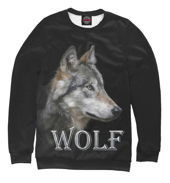 Свитшот для мальчиков с изображением Wolf цвета Белый