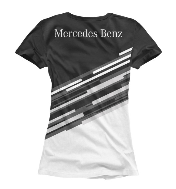 Женская футболка с изображением Mercedes Benz цвета Белый