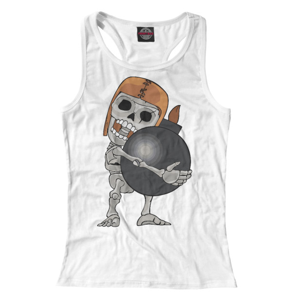 Женская майка-борцовка с изображением Стенобой цвета Белый