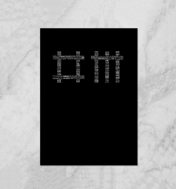 Плакат с изображением Depeche Mode цвета Белый