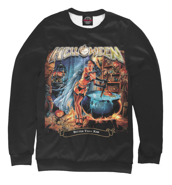 Мужской свитшот с изображением Helloween цвета Белый