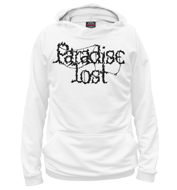 Женское худи с изображением Paradise LOST цвета Белый