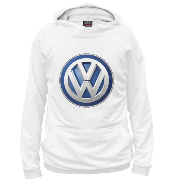 Женское худи с изображением Volkswagen цвета Белый