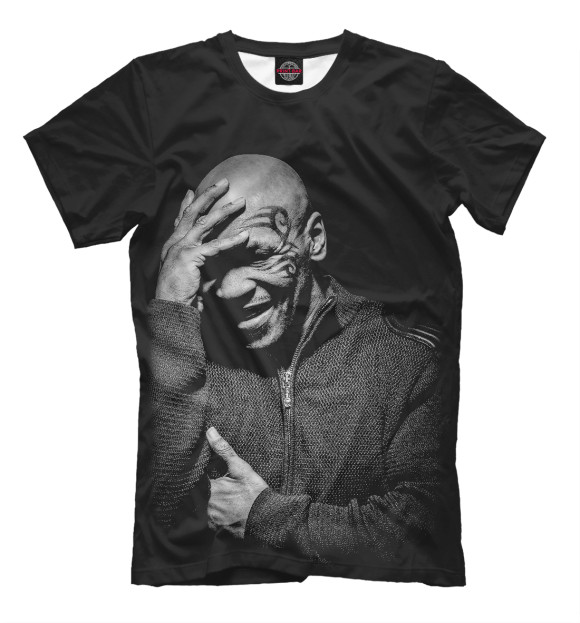Футболка для мальчиков с изображением Mike Tyson цвета Черный