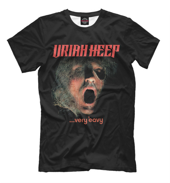 Мужская футболка с изображением Uriah Heep цвета Белый
