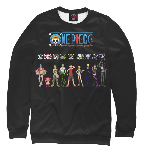 Свитшот для мальчиков с изображением one piece Мугивары цвета Белый