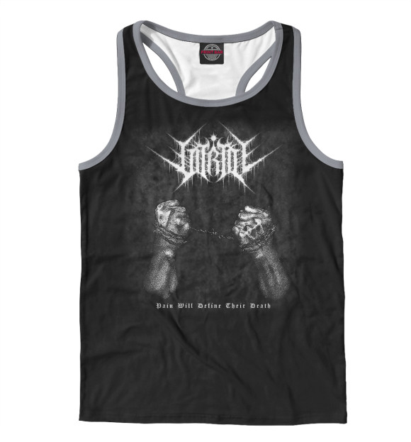 Мужская майка-борцовка с изображением Vitriol цвета Белый