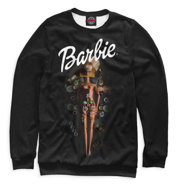 Свитшот для мальчиков с изображением Barbie цвета Белый