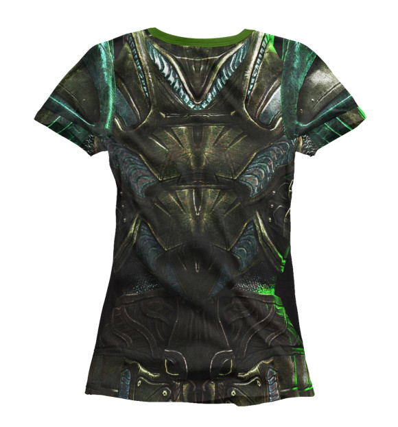 Женская футболка с изображением Glass armor цвета Белый