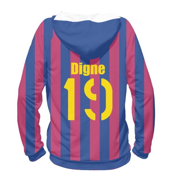 Мужское худи с изображением FC Barcelona Digne 19 цвета Белый