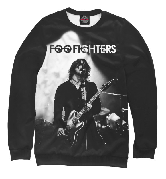 Мужской свитшот с изображением Foo Fighters цвета Белый