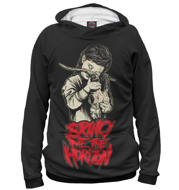 Женское худи с изображением Bring Me the Horizon цвета Белый