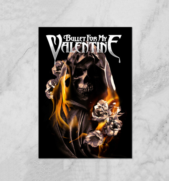 Плакат с изображением Bullet For My Valentine цвета Белый