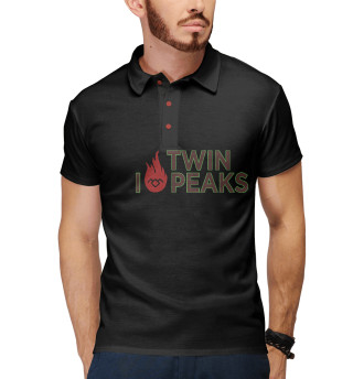 Мужское поло I Love Twin Peaks