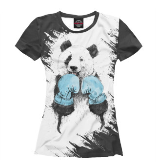 Женская футболка Panda boxer