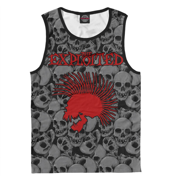 Мужская майка с притом The Exploited цвета Белый Мужская майка с изображением The Exploited цвета Белый