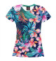Женская футболка Тропические цветы